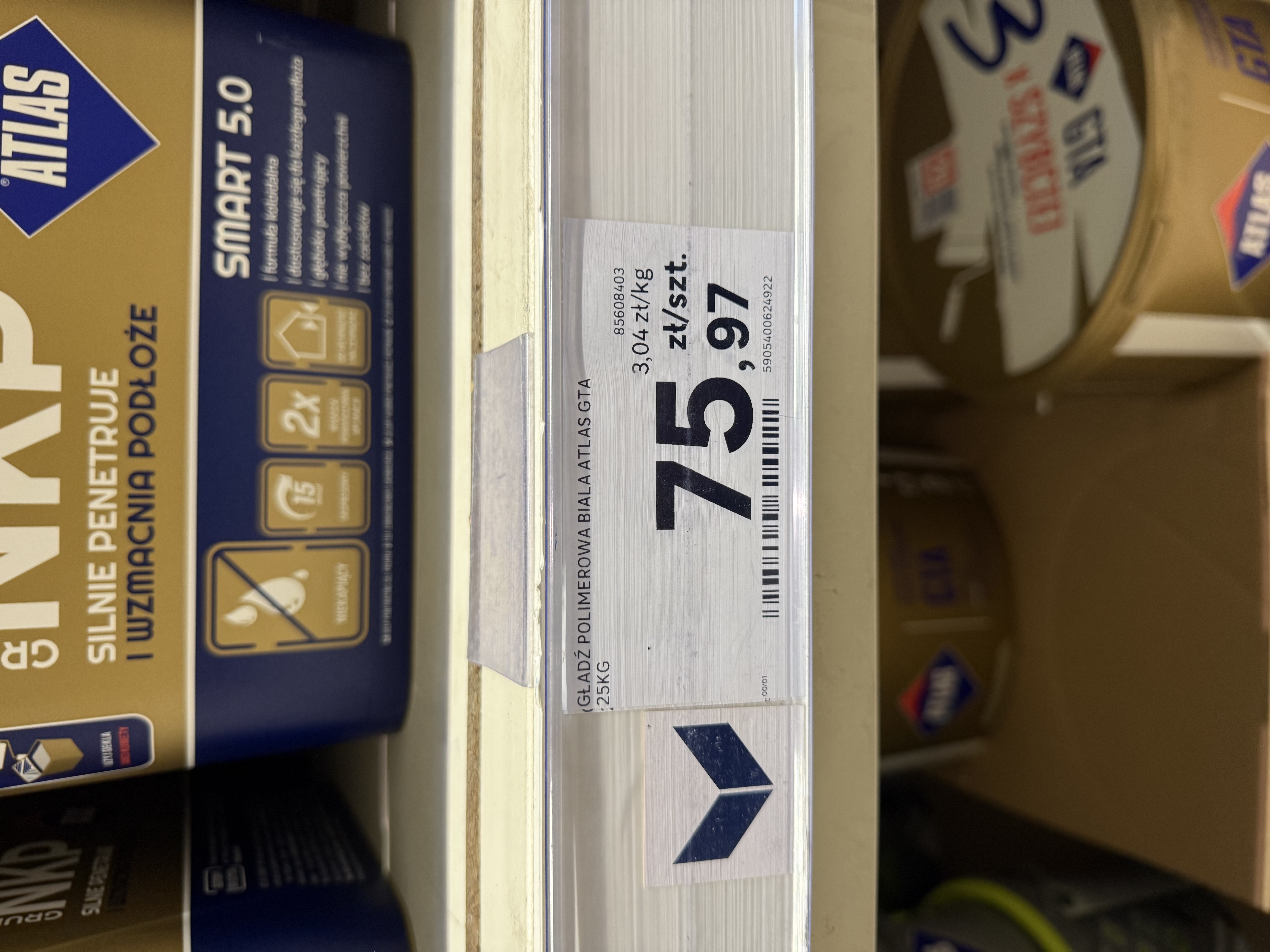 Cenówka - Gładź polimerowa Atlas GTA 25kg 75.97 zł